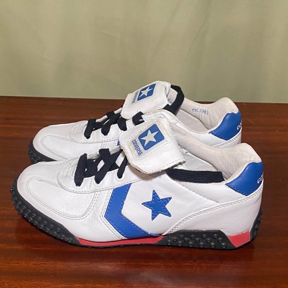 Converse Re-Issue  Vintage Turf Cleats White /Blue /Red Unisex Mens 4/ WO’s 6